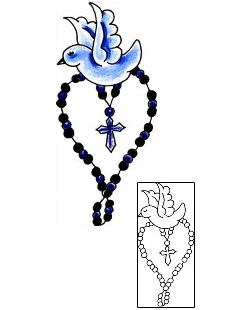 Rosary Beads Tattoo Religious & Spiritual tattoo | JJF-01558