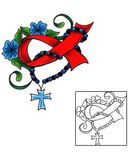 Rosary Beads Tattoo Religious & Spiritual tattoo | JJF-01563