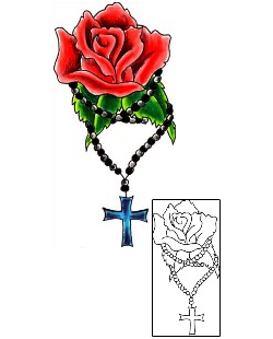 Rosary Beads Tattoo Religious & Spiritual tattoo | JJF-01595