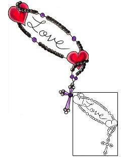 Rosary Beads Tattoo Religious & Spiritual tattoo | JJF-01600