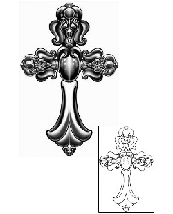 Cross Tattoo Religious & Spiritual tattoo | JKF-00016