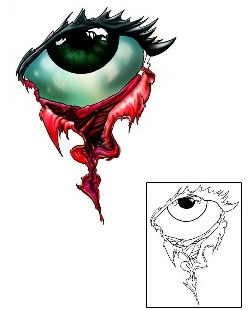 Eye Tattoo Horror tattoo | JKF-00068