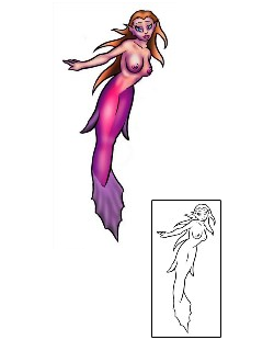 Mermaid Tattoo Mythology tattoo | JLF-00054