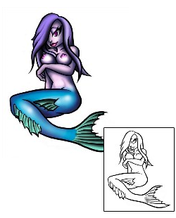 Mermaid Tattoo Mythology tattoo | JLF-00057
