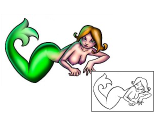 Mermaid Tattoo Mythology tattoo | JLF-00058