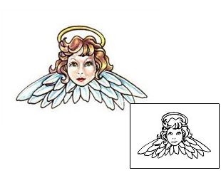 Angel Tattoo Religious & Spiritual tattoo | JNF-00080