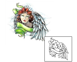 Angel Tattoo Religious & Spiritual tattoo | JNF-00089