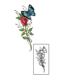 Butterfly Tattoo Plant Life tattoo | JNF-00152