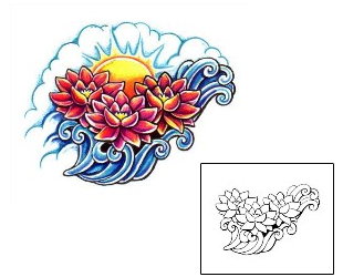 Sun Tattoo Plant Life tattoo | JNF-00163