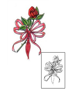 Bow Tattoo Plant Life tattoo | JNF-00196