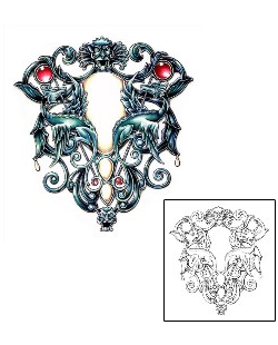 Gargoyle Tattoo For Women tattoo | JNF-00209