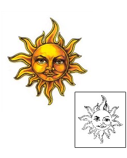 Sun Tattoo Religious & Spiritual tattoo | JNF-00299