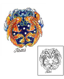 Zodiac Tattoo Marine Life tattoo | JNF-00306