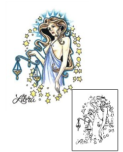 Libra Tattoo Zodiac tattoo | JNF-00346