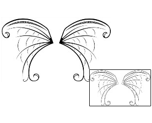 Butterfly Tattoo Specific Body Parts tattoo | JOF-00002
