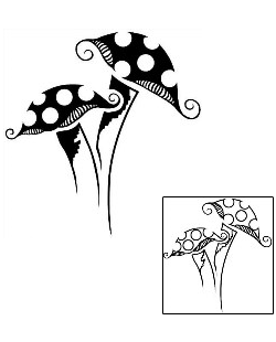 Mushroom Tattoo Miscellaneous tattoo | JOF-00073