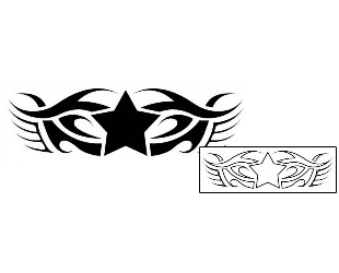 Star Tattoo Specific Body Parts tattoo | JOF-00194