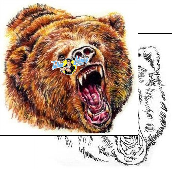 Bear Tattoo animal-bear-tattoos-judy-parker-jpf-00031