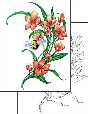 Flower Tattoo plant-life-flowers-tattoos-judy-parker-jpf-00038