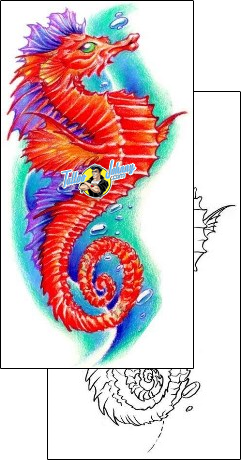 Sea Creature Tattoo tattoo-styles-cartoon-tattoos-judy-parker-jpf-00041