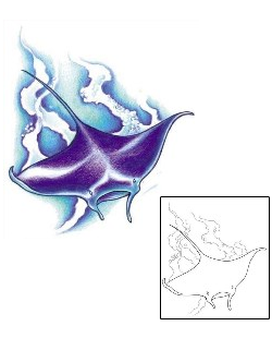 Fish Tattoo Marine Life tattoo | JPF-00051