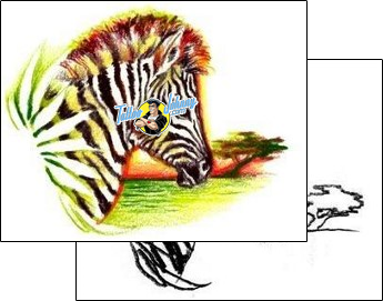 Animal Tattoo zebra-tattoos-judy-parker-jpf-00059