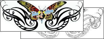 Butterfly Tattoo tribal-tattoos-judy-parker-jpf-00069