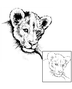 Mountain Lion Tattoo Animal tattoo | JPF-00086