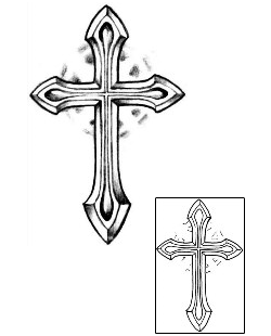 Cross Tattoo Religious & Spiritual tattoo | JPF-00118