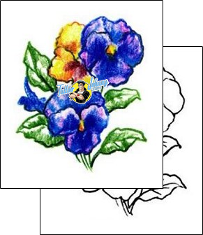 Flower Tattoo plant-life-flowers-tattoos-judy-parker-jpf-00158