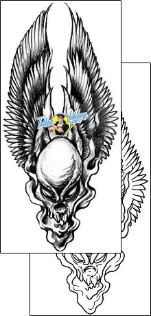 Wings Tattoo horror-skull-tattoos-judy-parker-jpf-00161