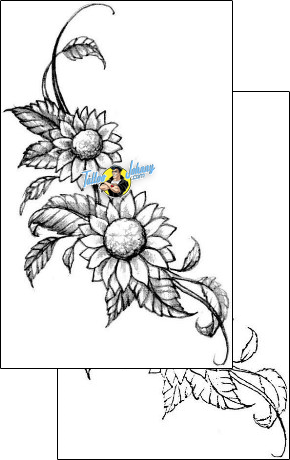 Flower Tattoo plant-life-flowers-tattoos-judy-parker-jpf-00172