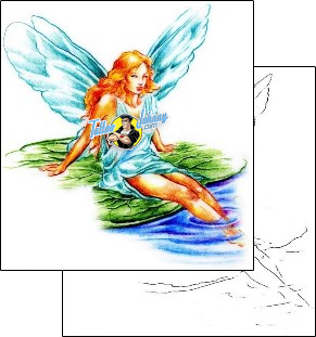 Fairy Tattoo fantasy-tattoos-judy-parker-jpf-00203