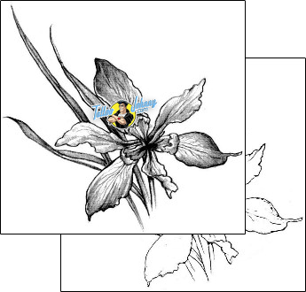 Flower Tattoo plant-life-flowers-tattoos-judy-parker-jpf-00205