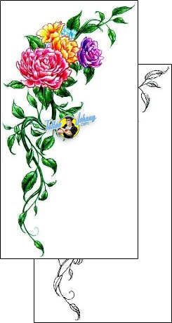 Flower Tattoo plant-life-flowers-tattoos-judy-parker-jpf-00208