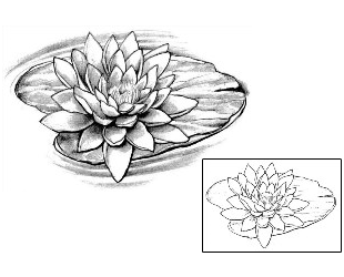 Lotus Tattoo Plant Life tattoo | JPF-00249