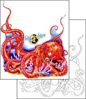 Octopus Tattoo marine-life-octopus-tattoos-judy-parker-jpf-00259