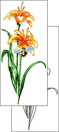 Flower Tattoo plant-life-flowers-tattoos-judy-parker-jpf-00260