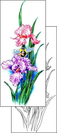 Flower Tattoo plant-life-flowers-tattoos-judy-parker-jpf-00265