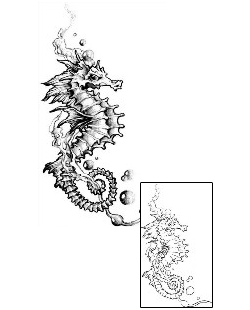 Seahorse Tattoo Marine Life tattoo | JPF-00277