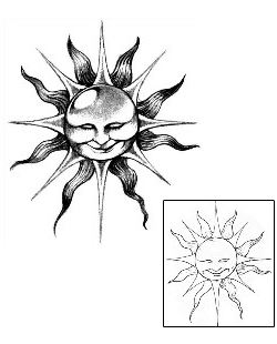 Sun Tattoo Astronomy tattoo | JPF-00294