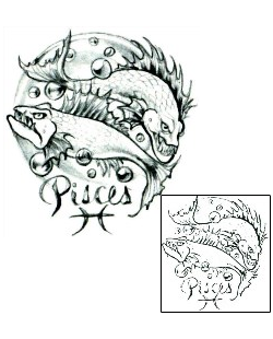 Zodiac Tattoo Piranha Pisces Tattoo