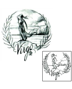 Virgo Tattoo Zodiac tattoo | JPF-00328