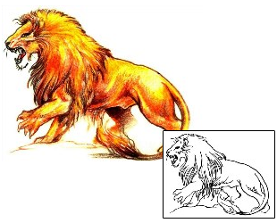Lion Tattoo Animal tattoo | JPF-00403