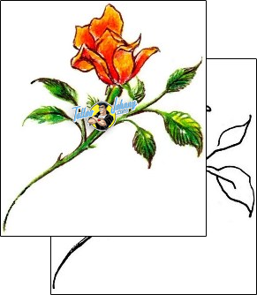 Flower Tattoo plant-life-flowers-tattoos-judy-parker-jpf-00417
