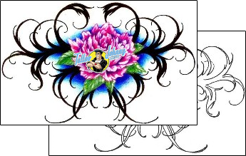 Flower Tattoo for-women-lower-back-tattoos-judy-parker-jpf-00440