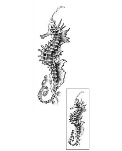 Seahorse Tattoo Marine Life tattoo | JPF-00443