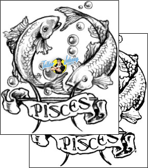 Fish Tattoo zodiac-tattoos-judy-parker-jpf-00483
