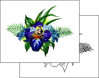 Flower Tattoo plant-life-flowers-tattoos-judy-parker-jpf-00547