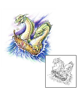 Sea Creature Tattoo Mythology tattoo | JPF-00567
